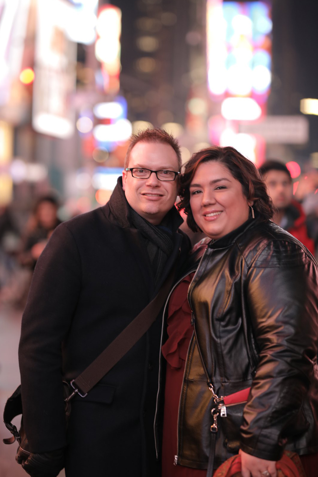 Andrea & David Times Square